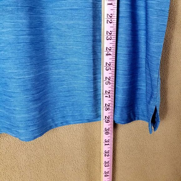 Jack Nicklaus Golden Bear Logo Mens Staydri Polo Golf Shirt Blue L - Picture 3 of 8